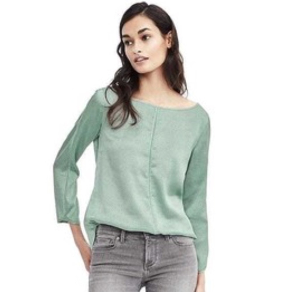 Banana Republic blouse with tie back detail
